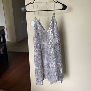 Beautiful open back mini dress